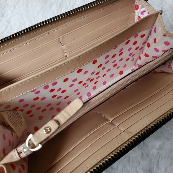 Kate Spade Wellesley Neda Black Zip Around Wallet - Picture 5 of 5